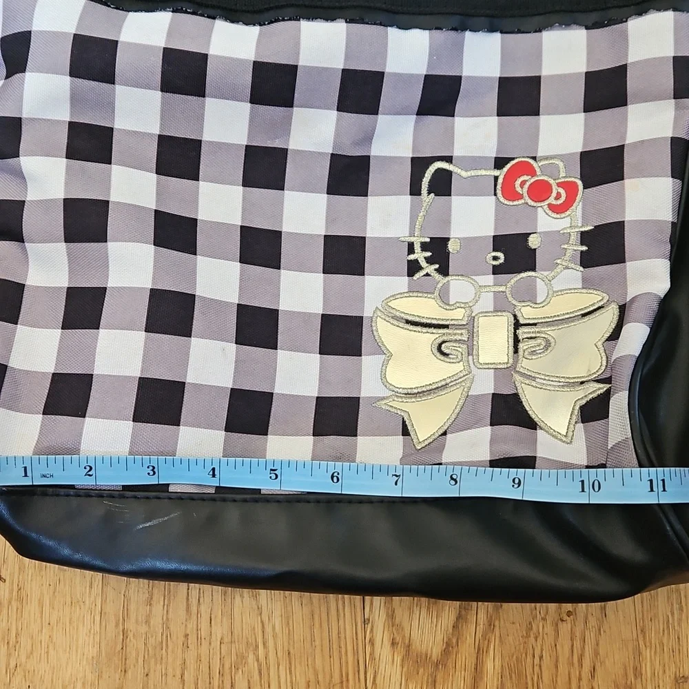 Hello Kitty Black and White Gingham Tote